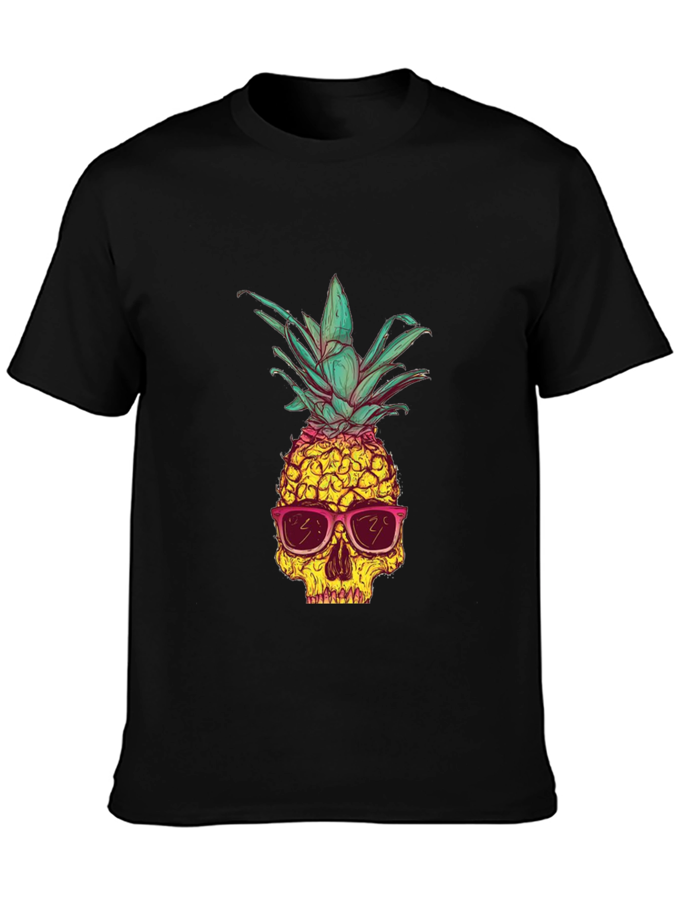 Skull Pineapple Graphic Tee - Unique Style
