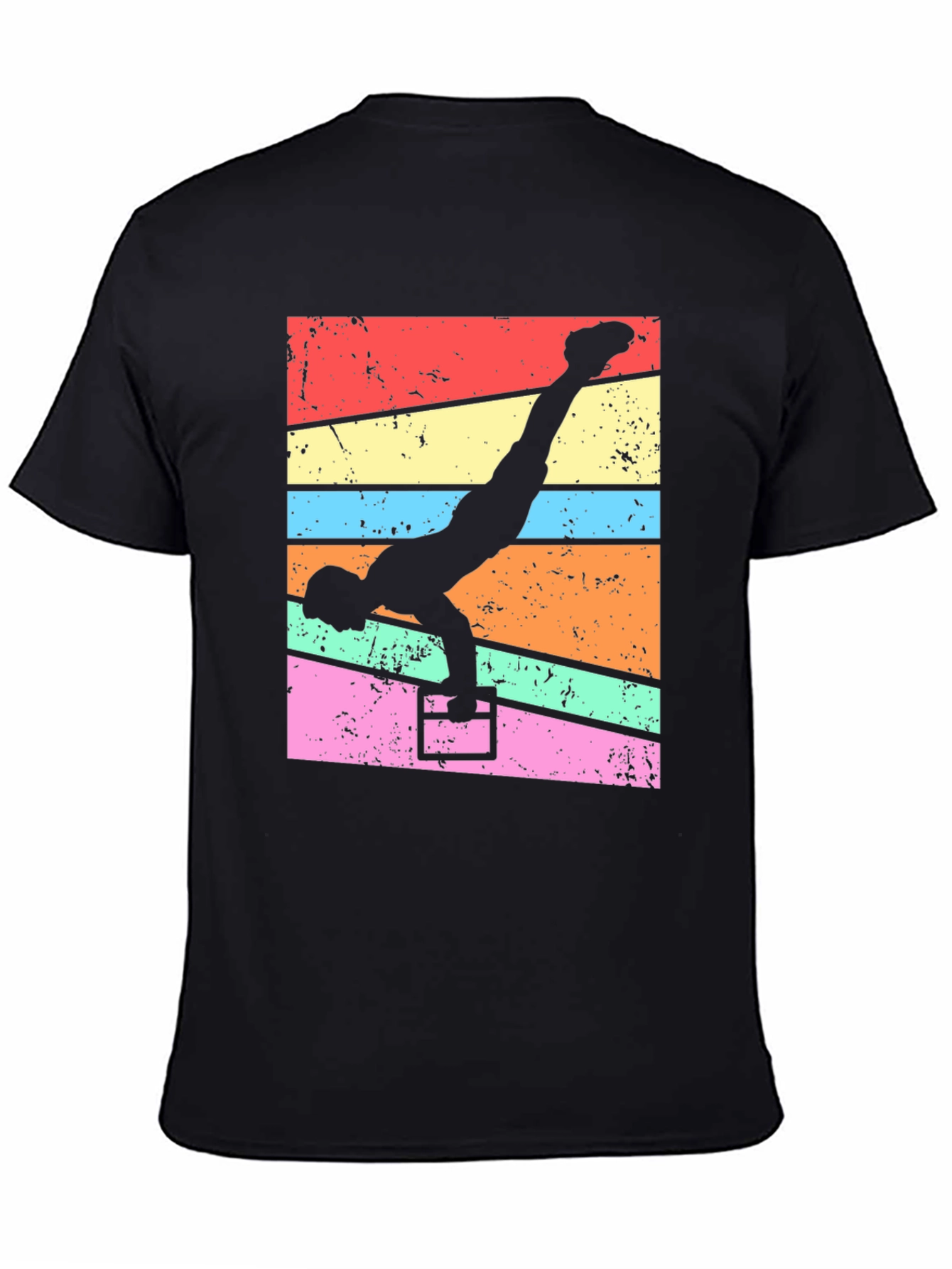 Gymnast Handstand T-Shirt - Retro Fitness Tee