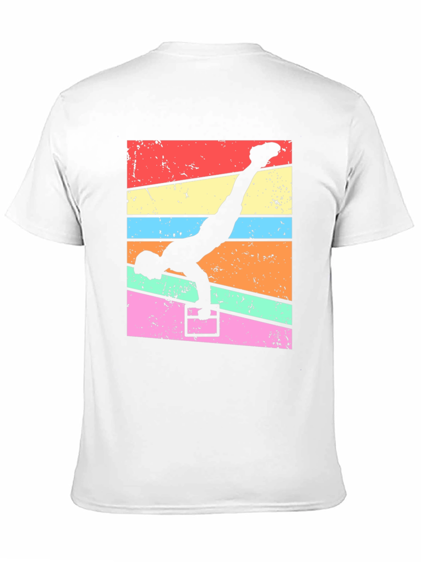 Gymnast Handstand T-Shirt - Retro Fitness Tee
