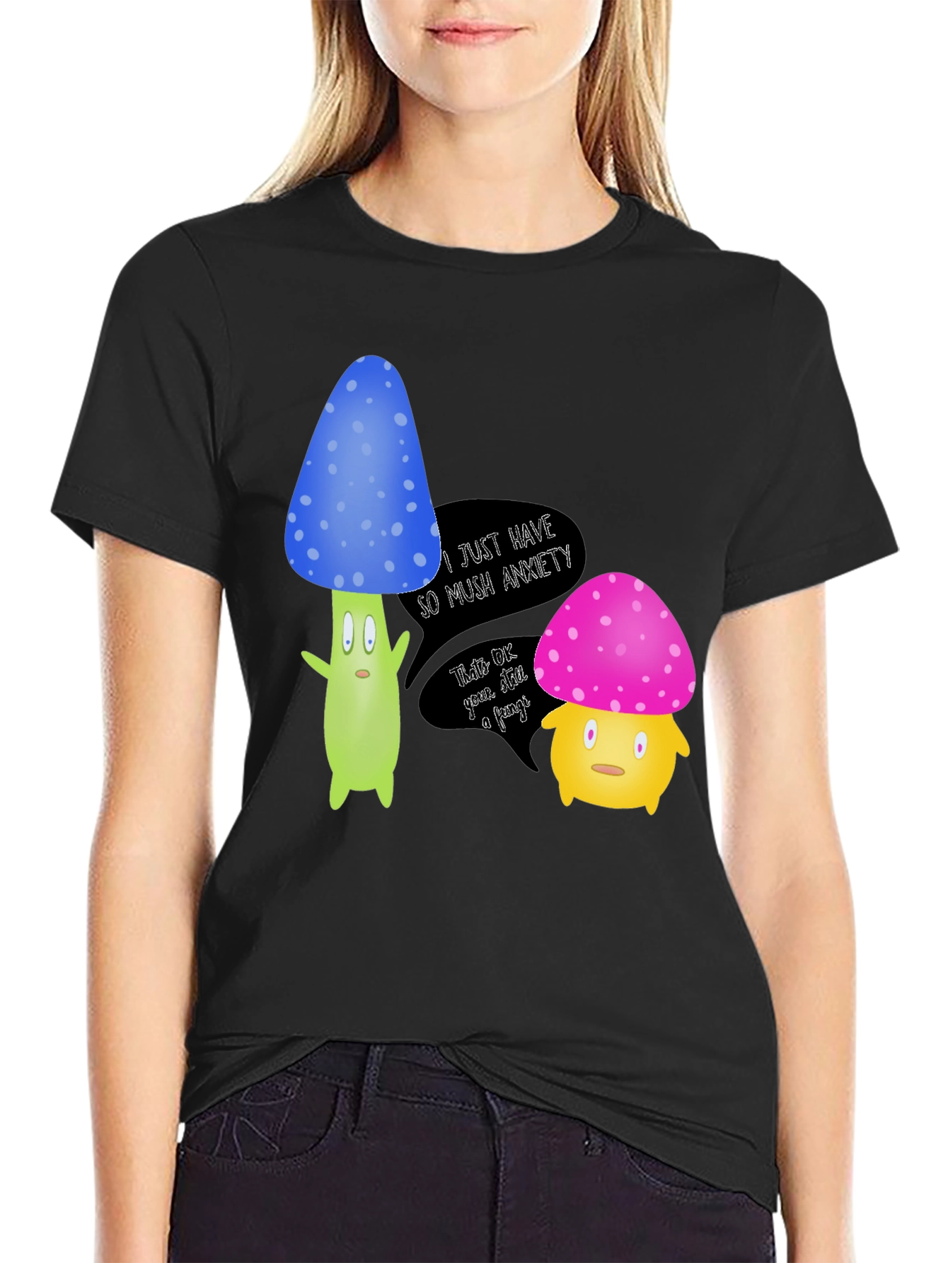Anxiety Mushroom Graphic Tee