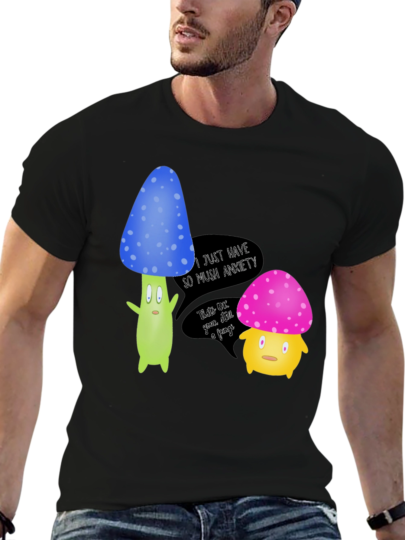 Anxiety Mushroom Graphic Tee