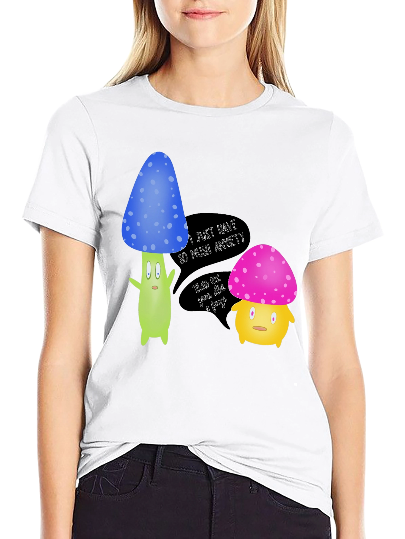 Anxiety Mushroom Graphic Tee