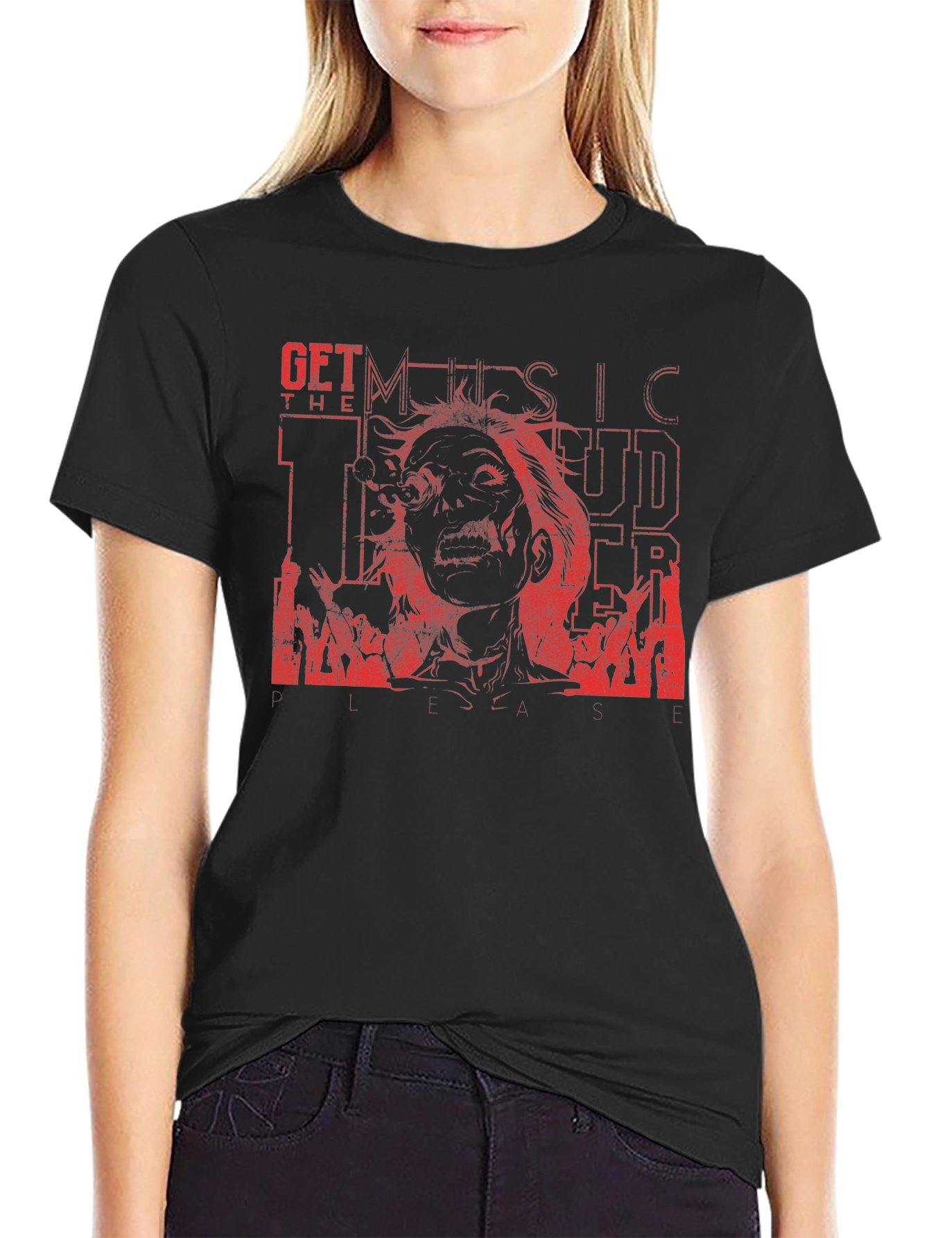 Get the Music Louder Zombie T-Shirt