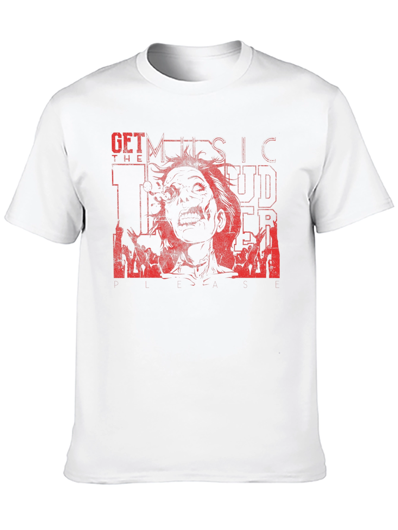 Get the Music Louder Zombie T-Shirt