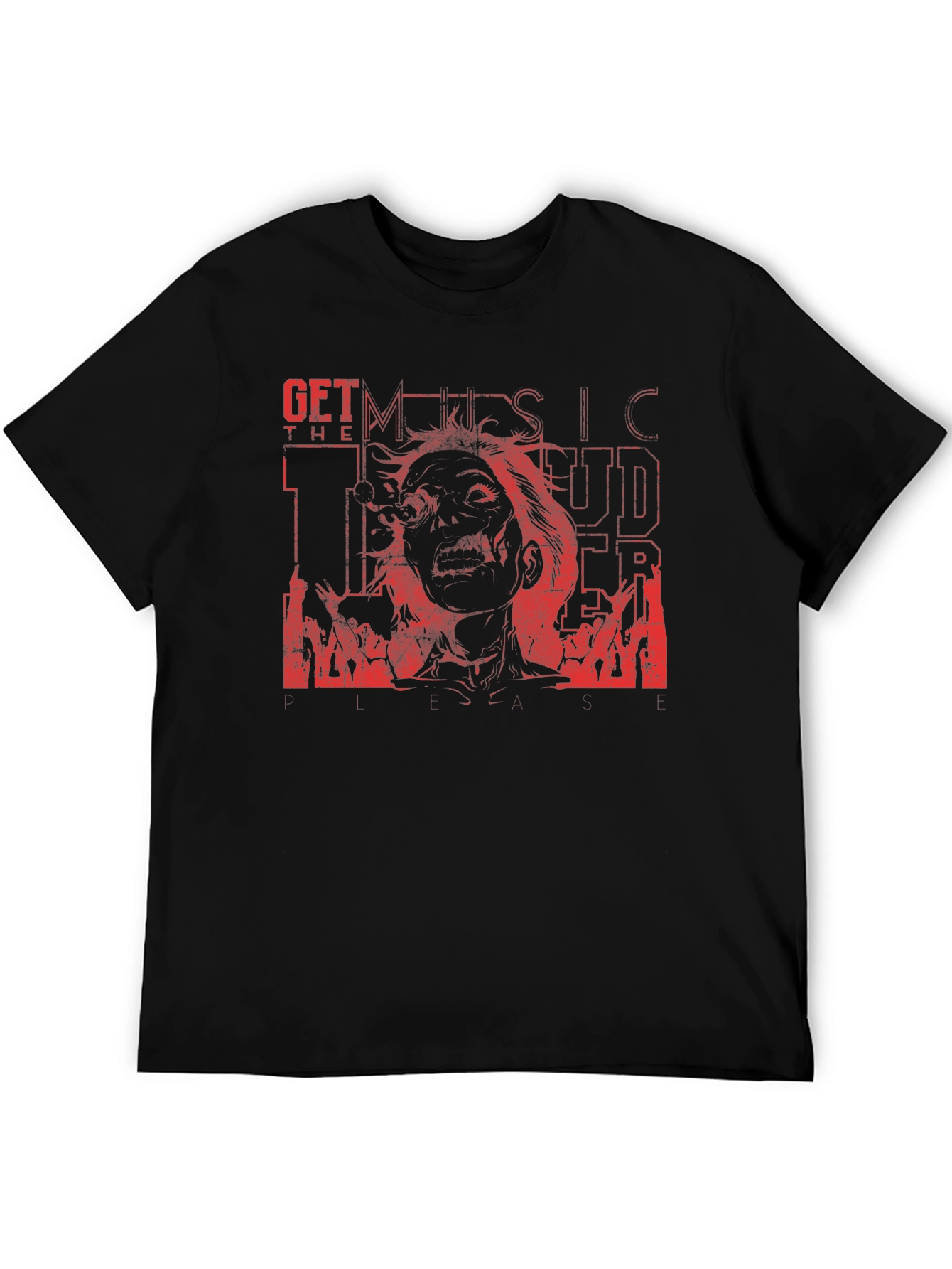 Get the Music Louder Zombie T-Shirt