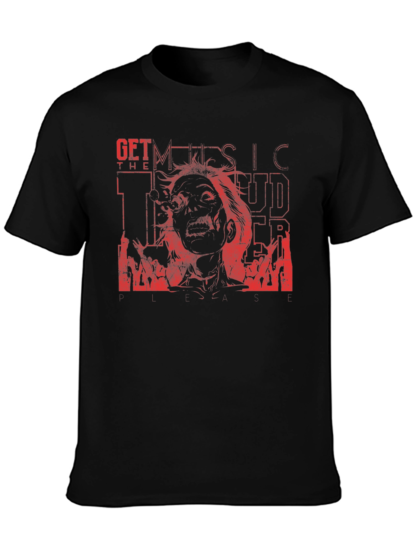 Get the Music Louder Zombie T-Shirt