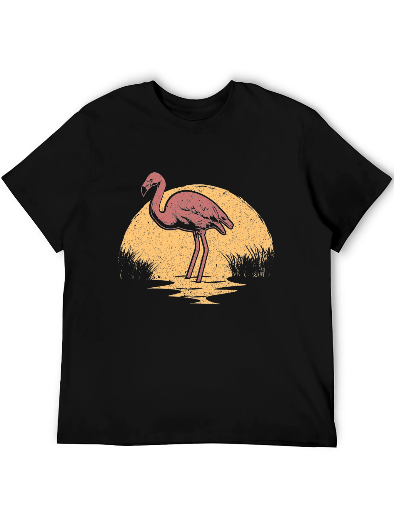 Flamingo Sunset Graphic T-Shirt