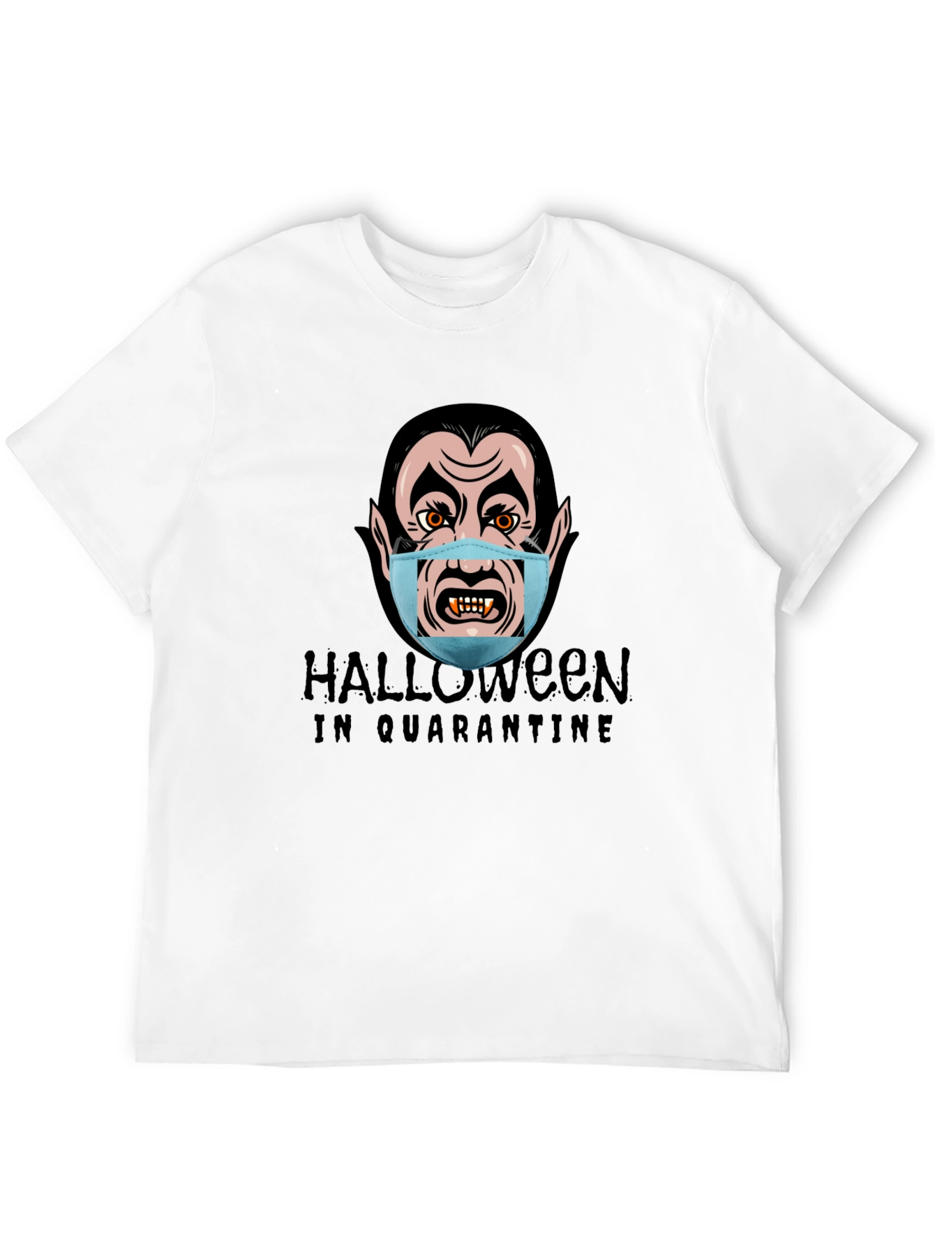 Halloween Quarantine Vampire Graphic T-Shirt