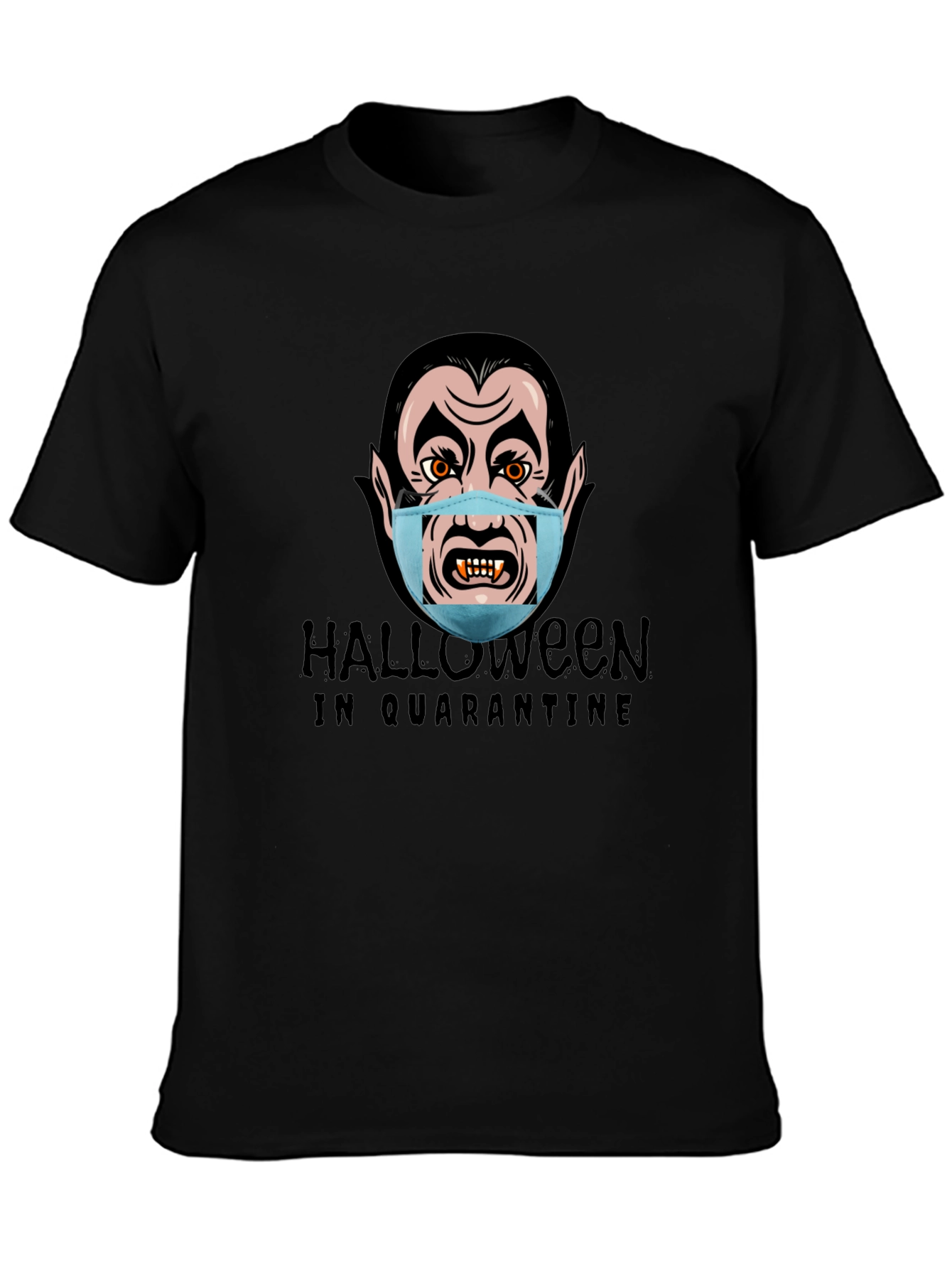 Halloween Quarantine Vampire Graphic T-Shirt