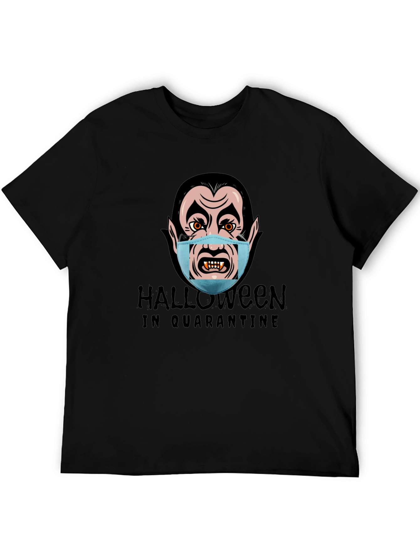 Halloween Quarantine Vampire Graphic T-Shirt