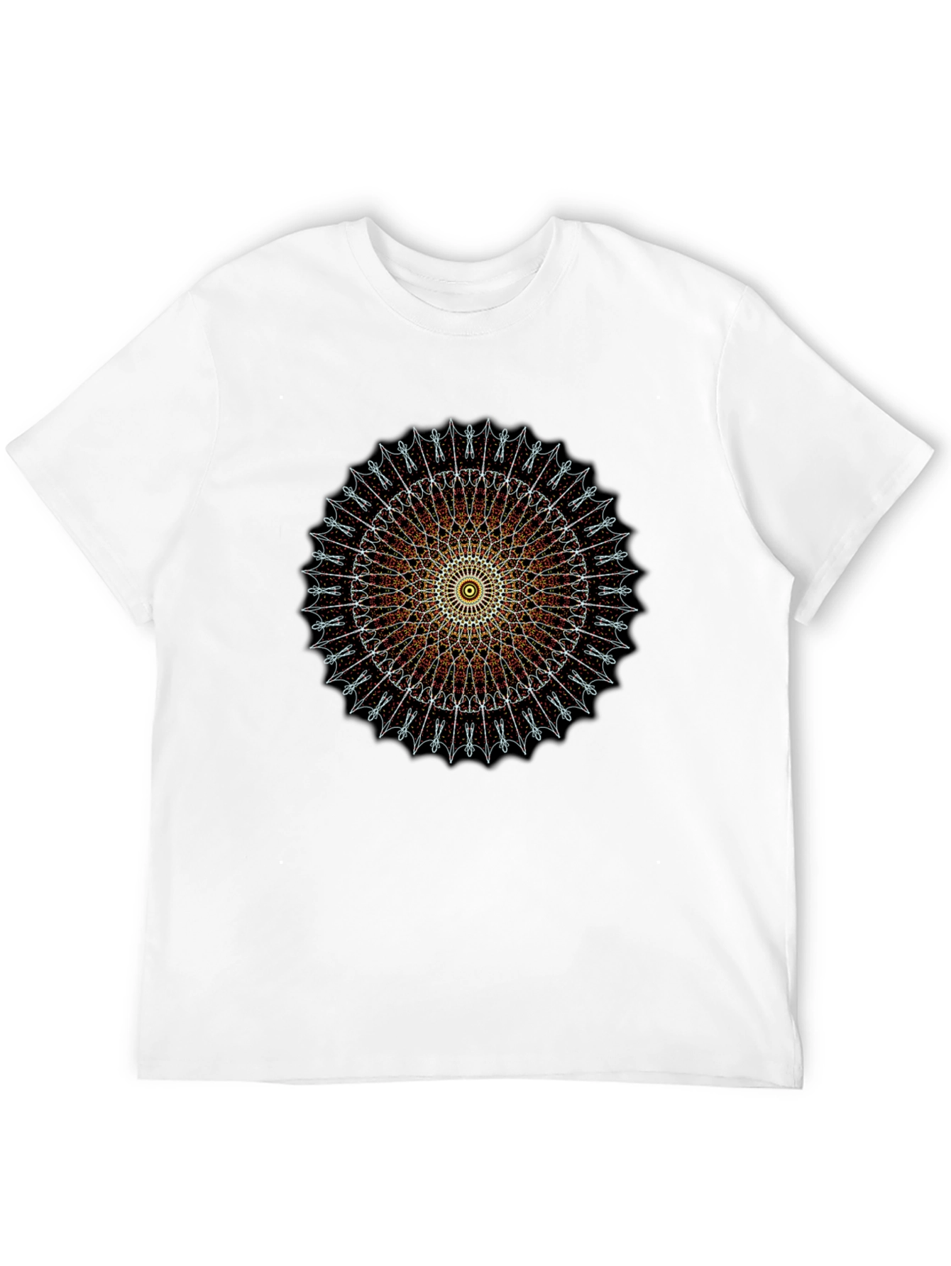 Mandala Design Black T-Shirt