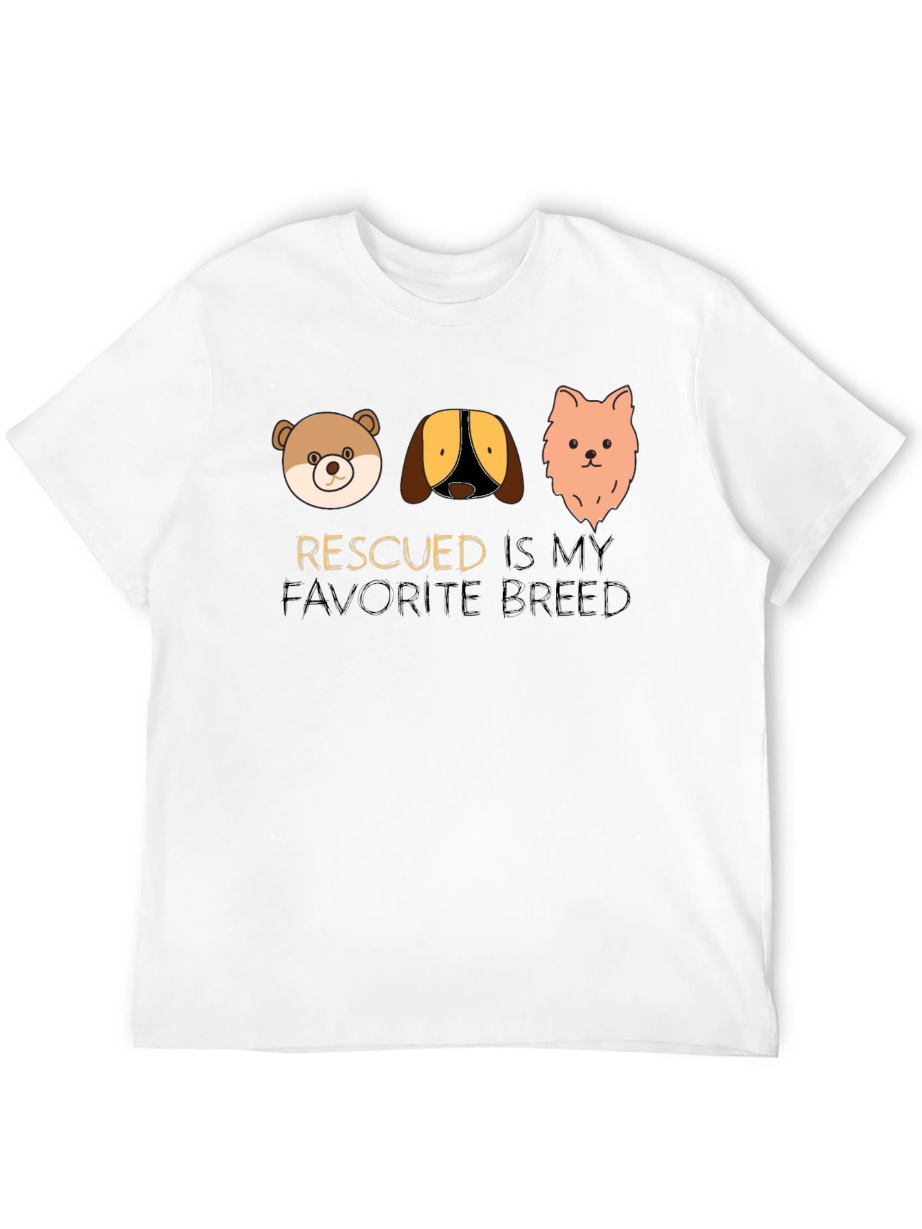 Rescued is My Favorite Breed T-Shirt