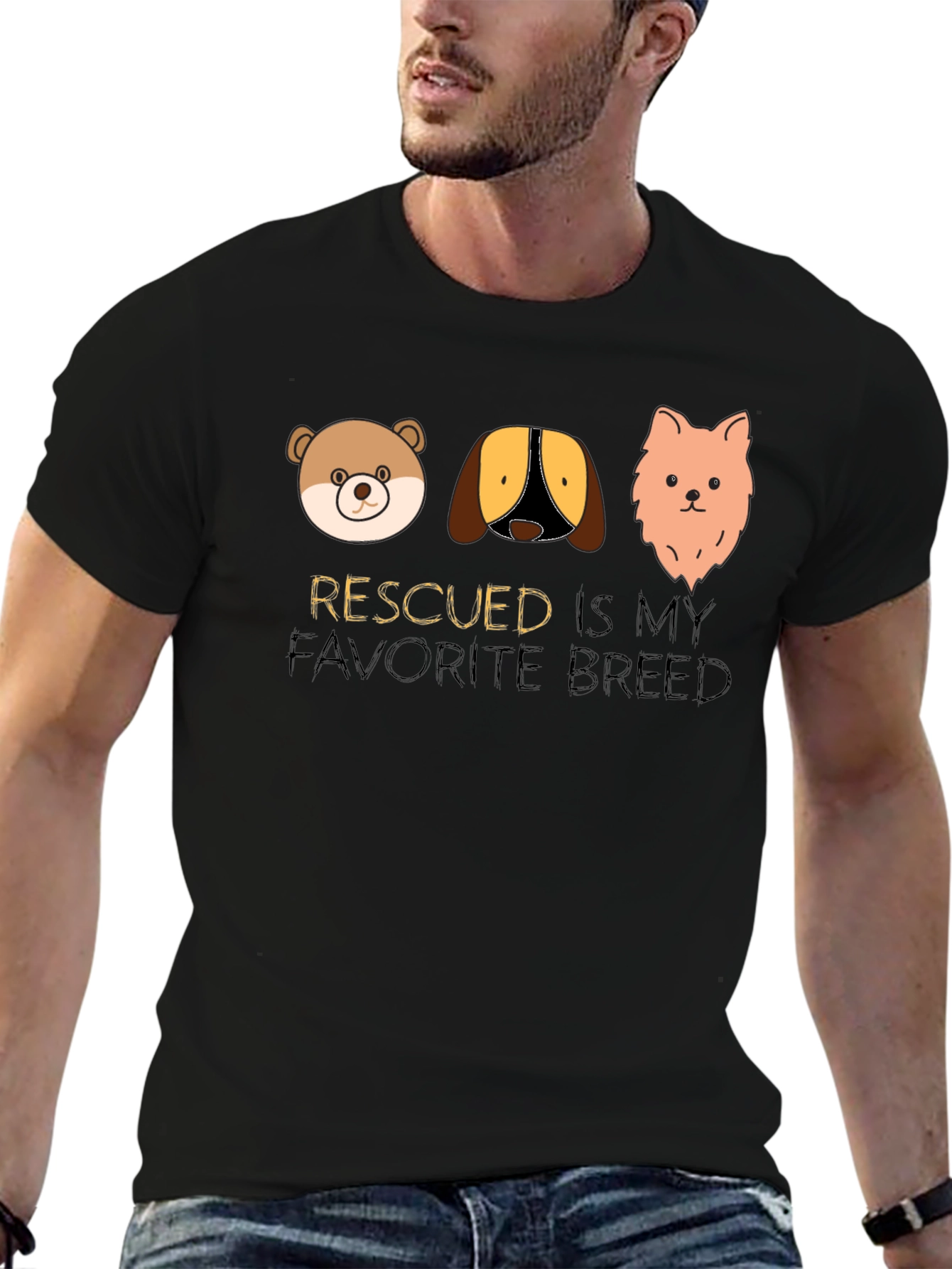Rescued is My Favorite Breed T-Shirt