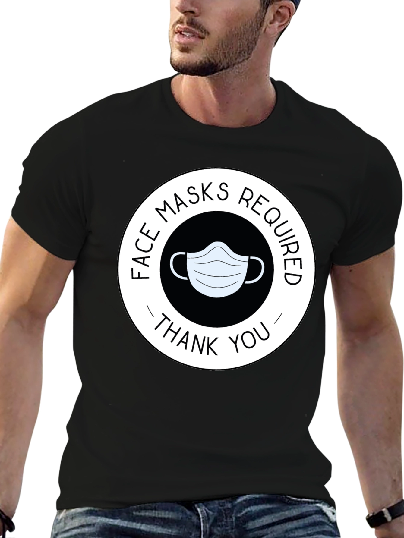 Face Masks Required T-Shirt - Thank You