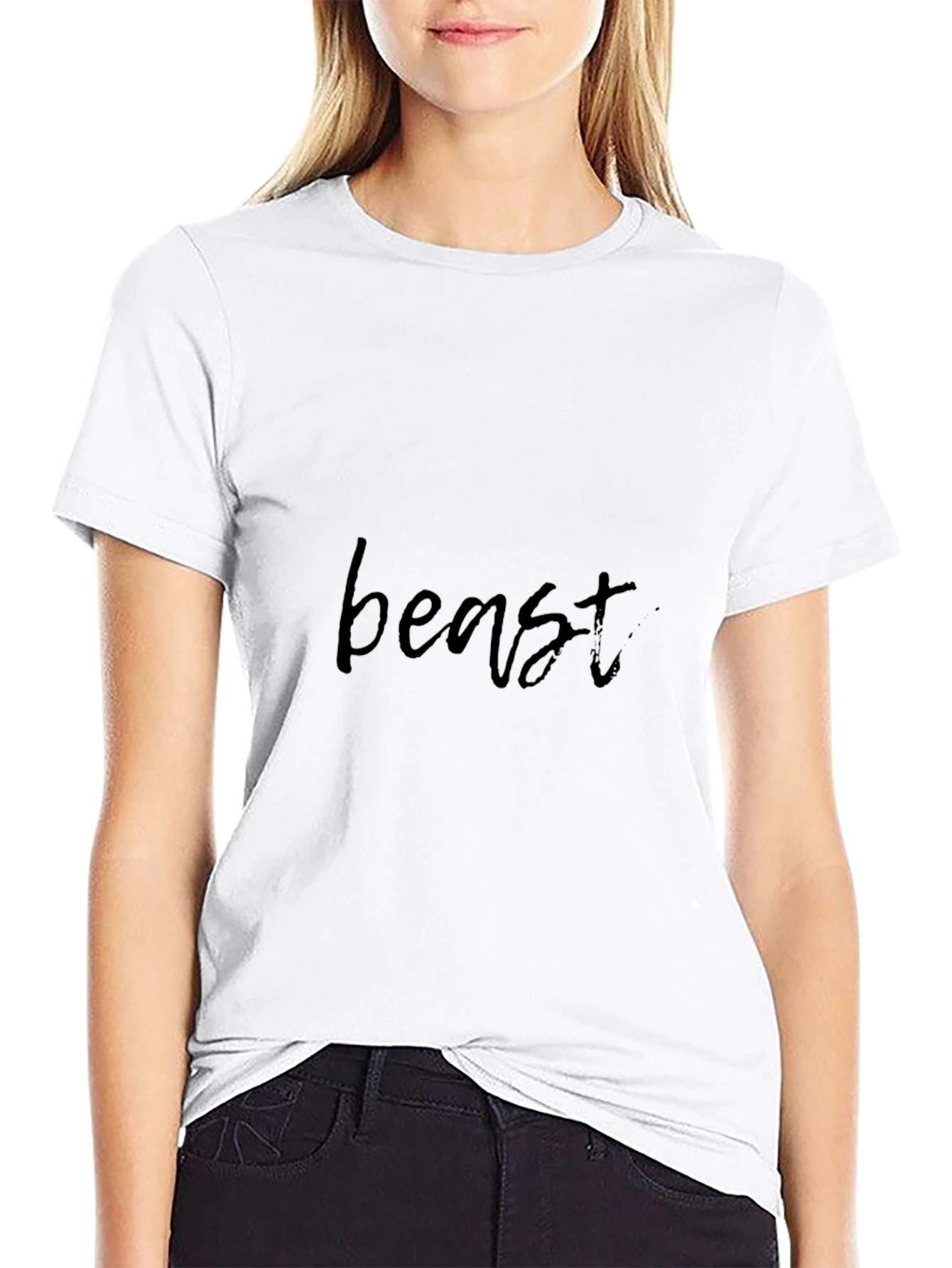 Mens Black Beast Graphic T-Shirt