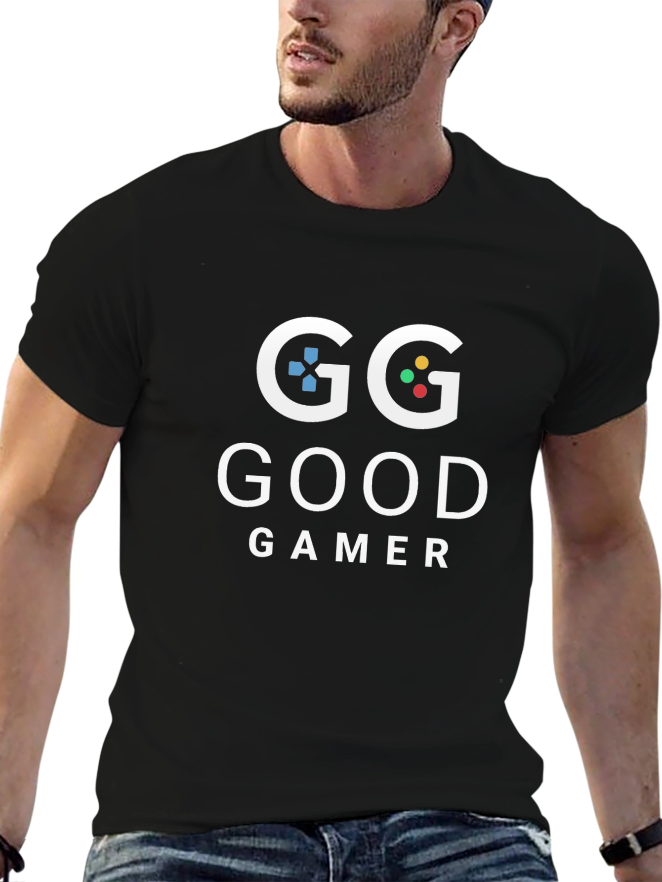 GG Good Gamer Black T-Shirt