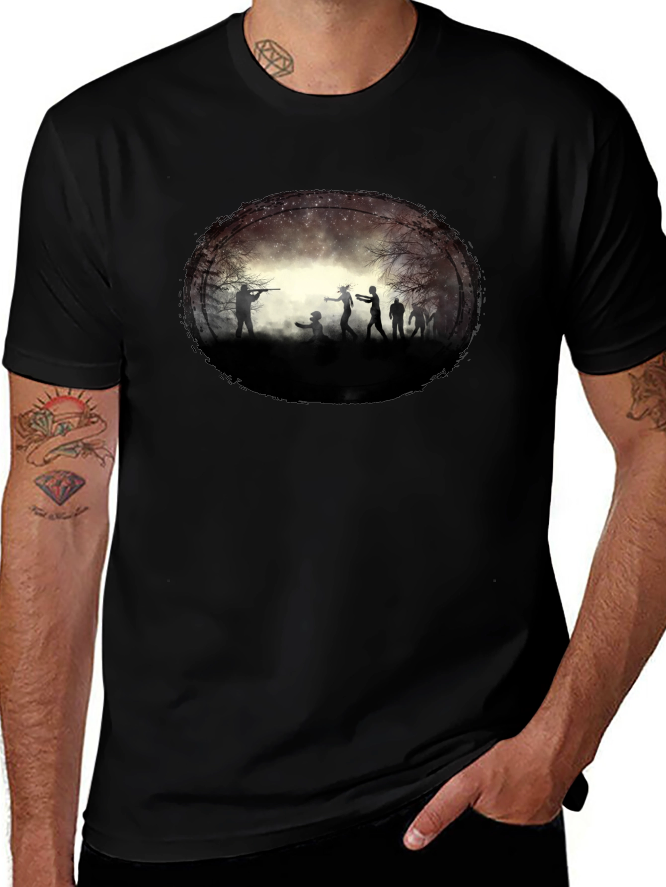 Zombie Attack Graphic T-Shirt