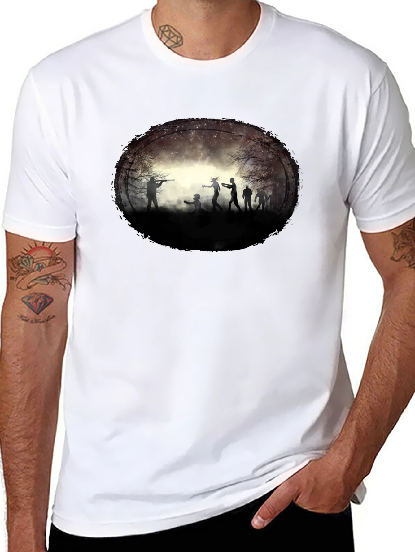 Zombie Attack Graphic T-Shirt