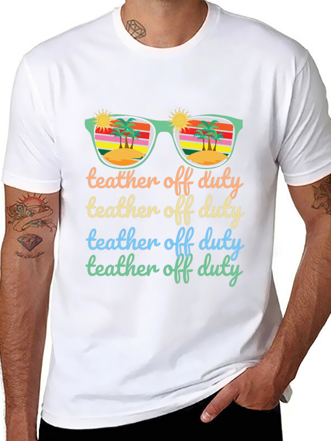 Teacher Off Duty Summer T-Shirt