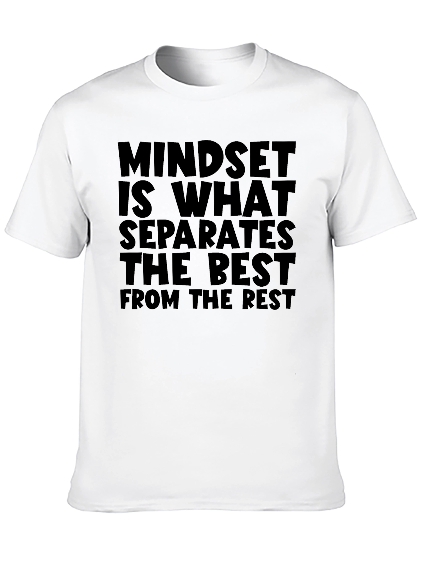 Mindset Separates The Best Black Graphic Tee
