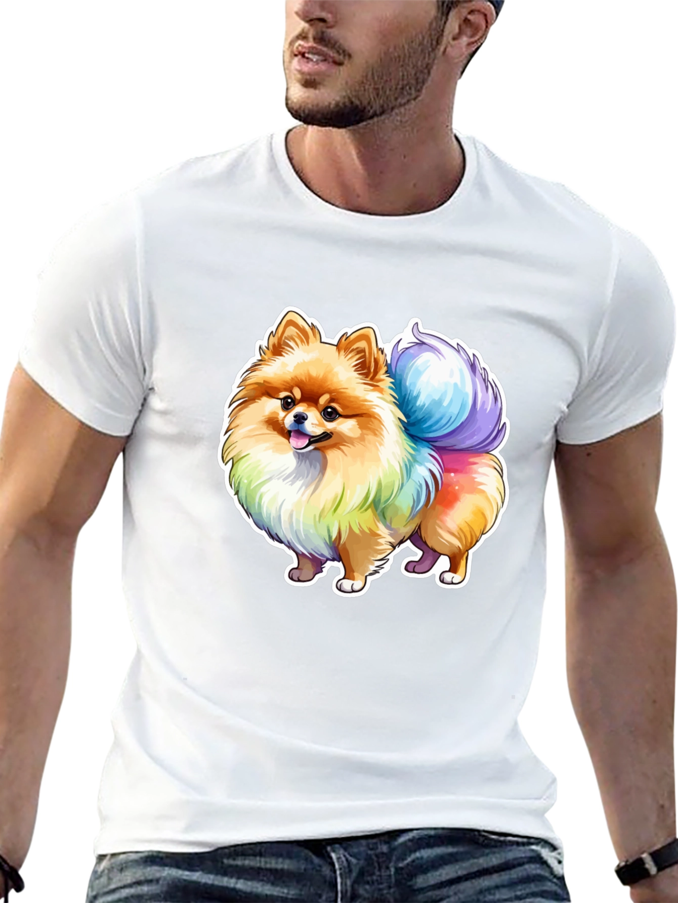 Rainbow Pomeranian T-Shirt