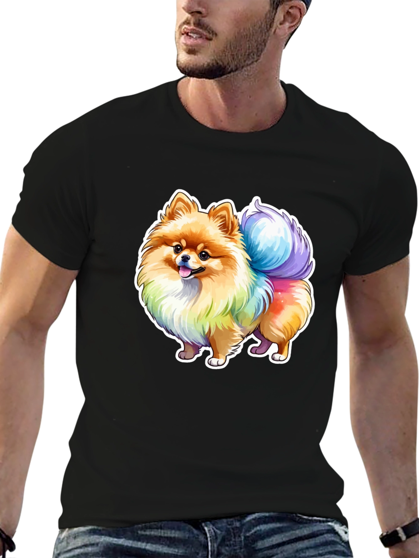 Rainbow Pomeranian T-Shirt