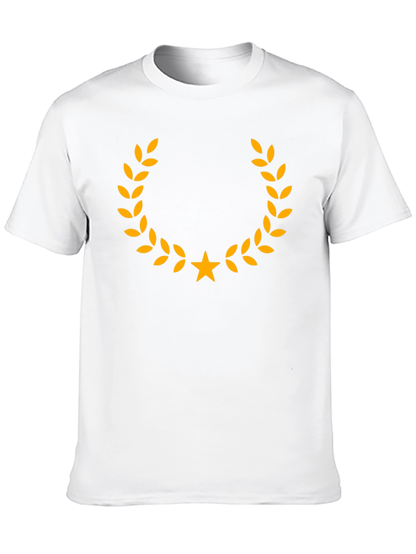 Laurel Wreath Star Graphic Tee - Classic Design
