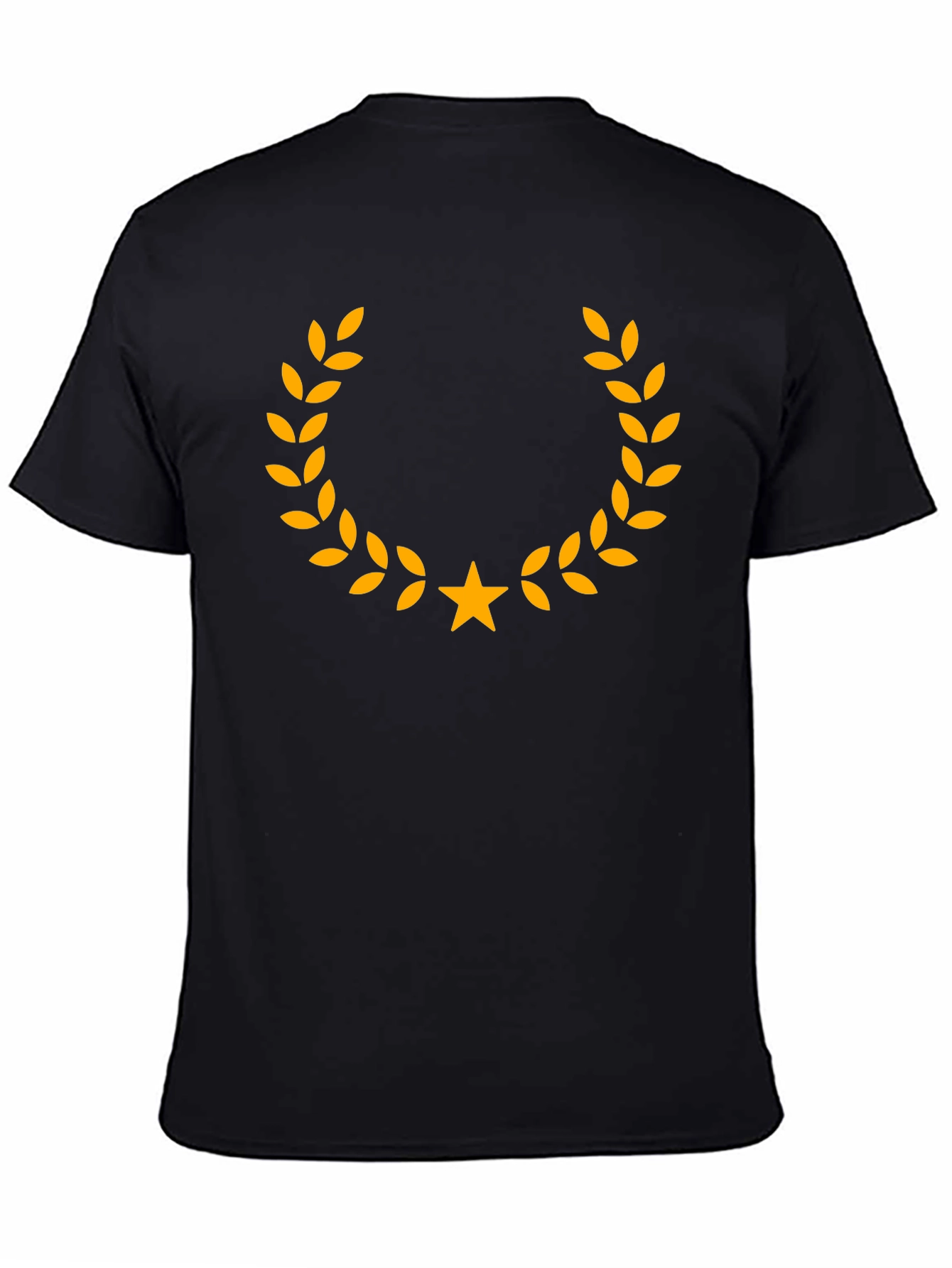 Laurel Wreath Star Graphic Tee - Classic Design