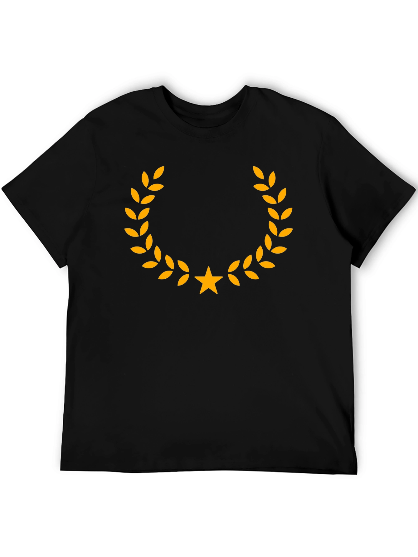 Laurel Wreath Star Graphic Tee - Classic Design