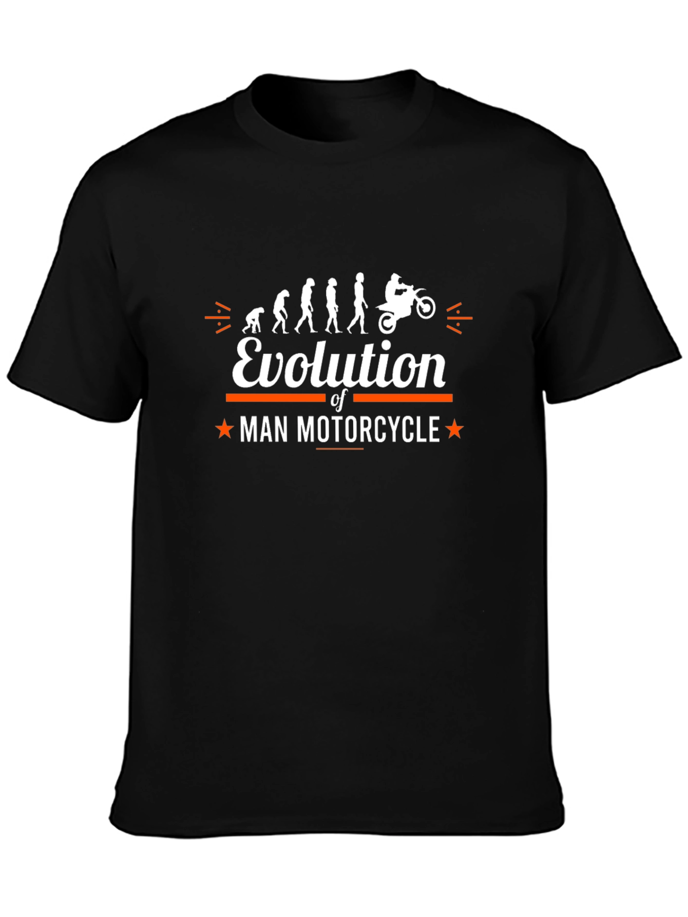 Evolution of Man Motorcycle Graphic T-Shirt