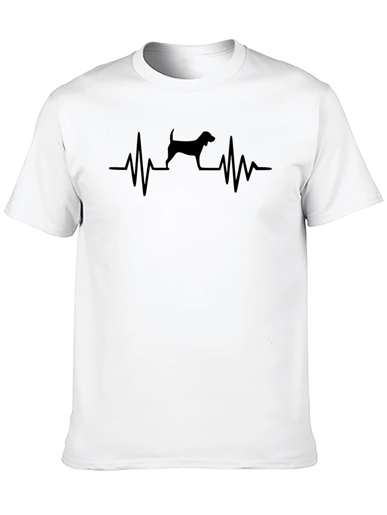 Dog Heartbeat T-Shirt - Cute Animal Lover Tee