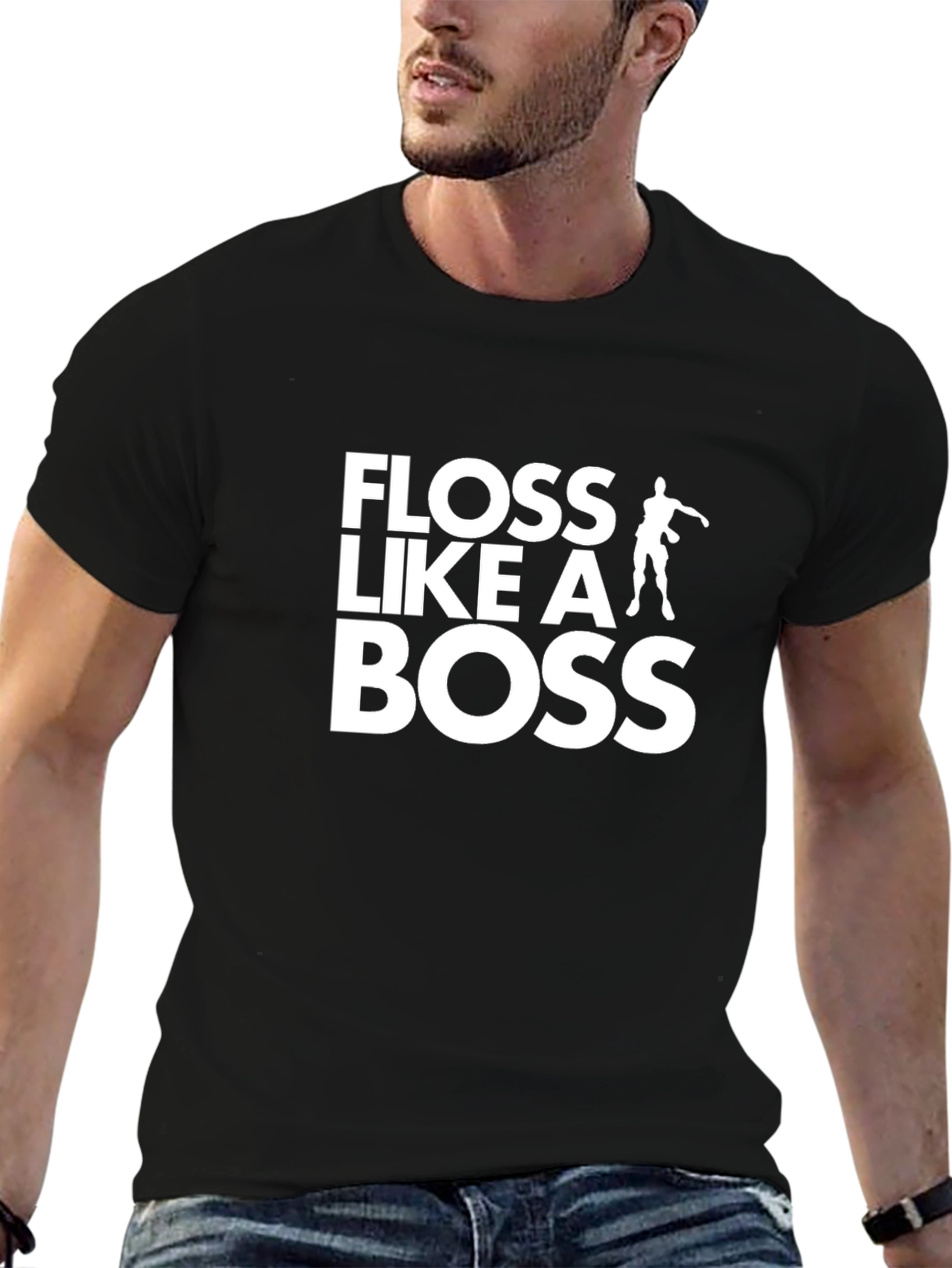 Floss Like a Boss Black T-Shirt