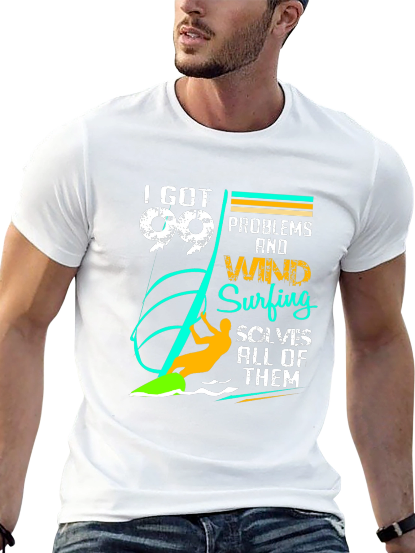 99 Problems Windsurfing T-Shirt - Surfers Tee