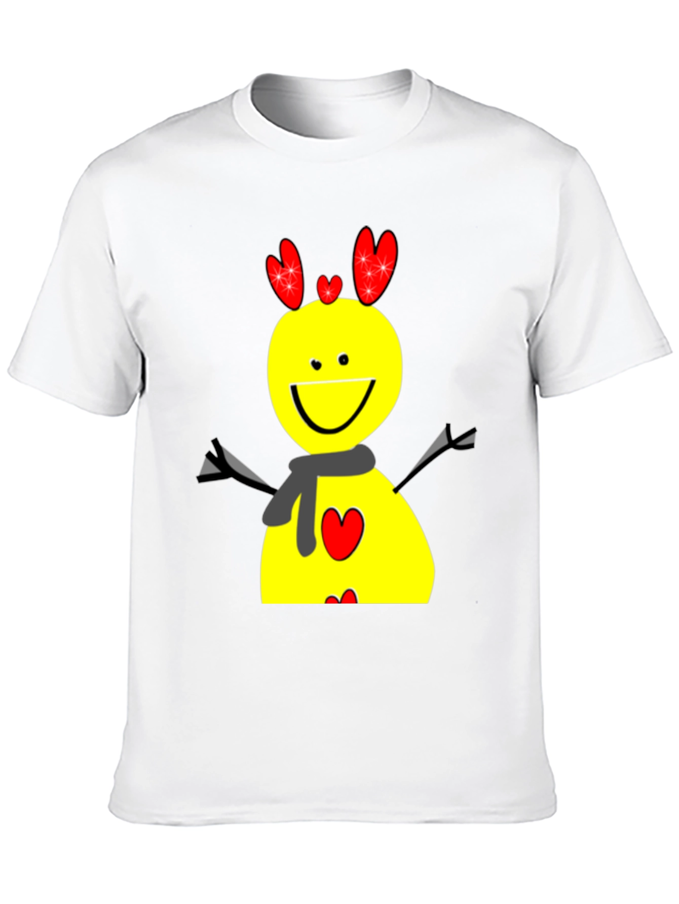 Fun Cartoon Graphic Tee - Black