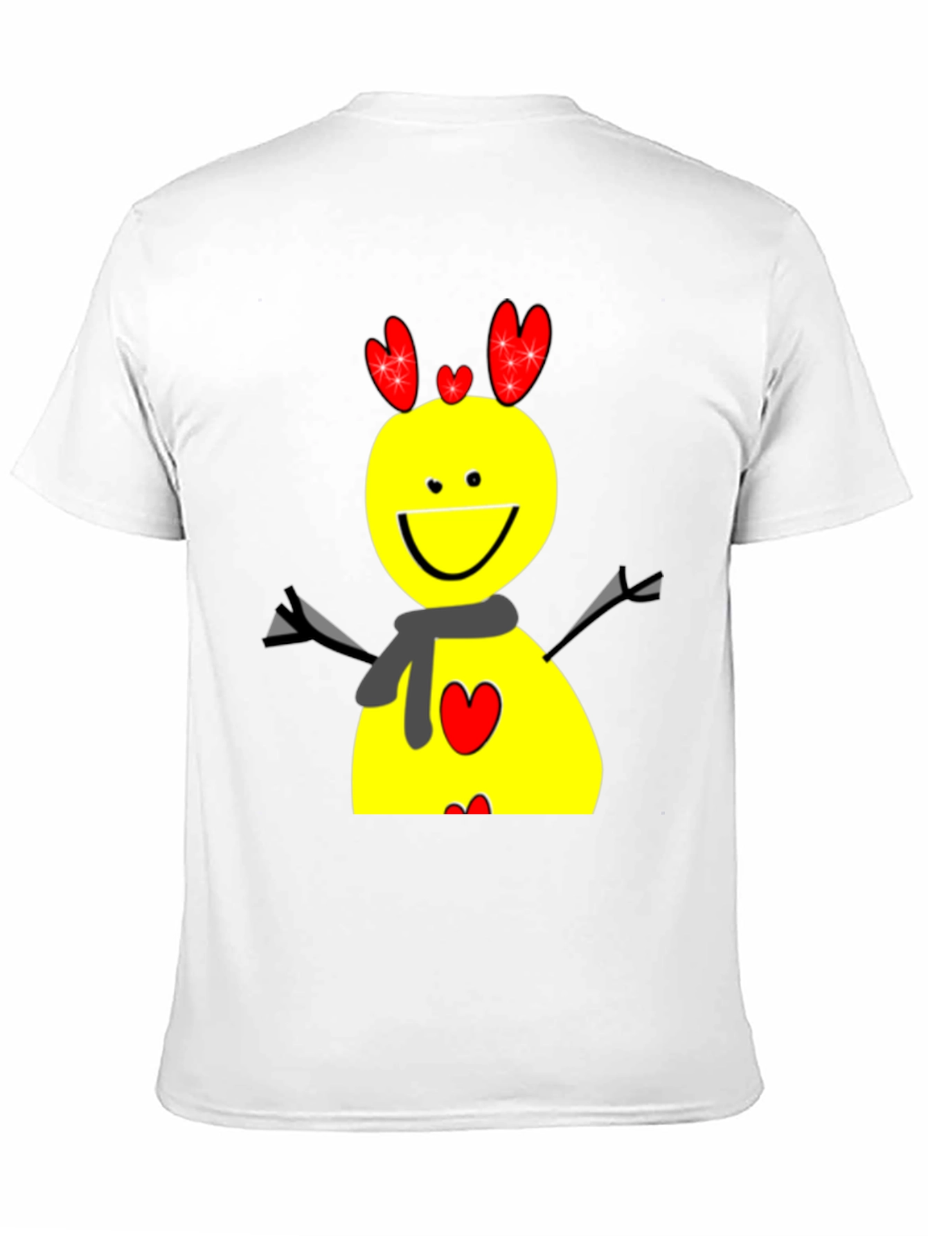 Fun Cartoon Graphic Tee - Black