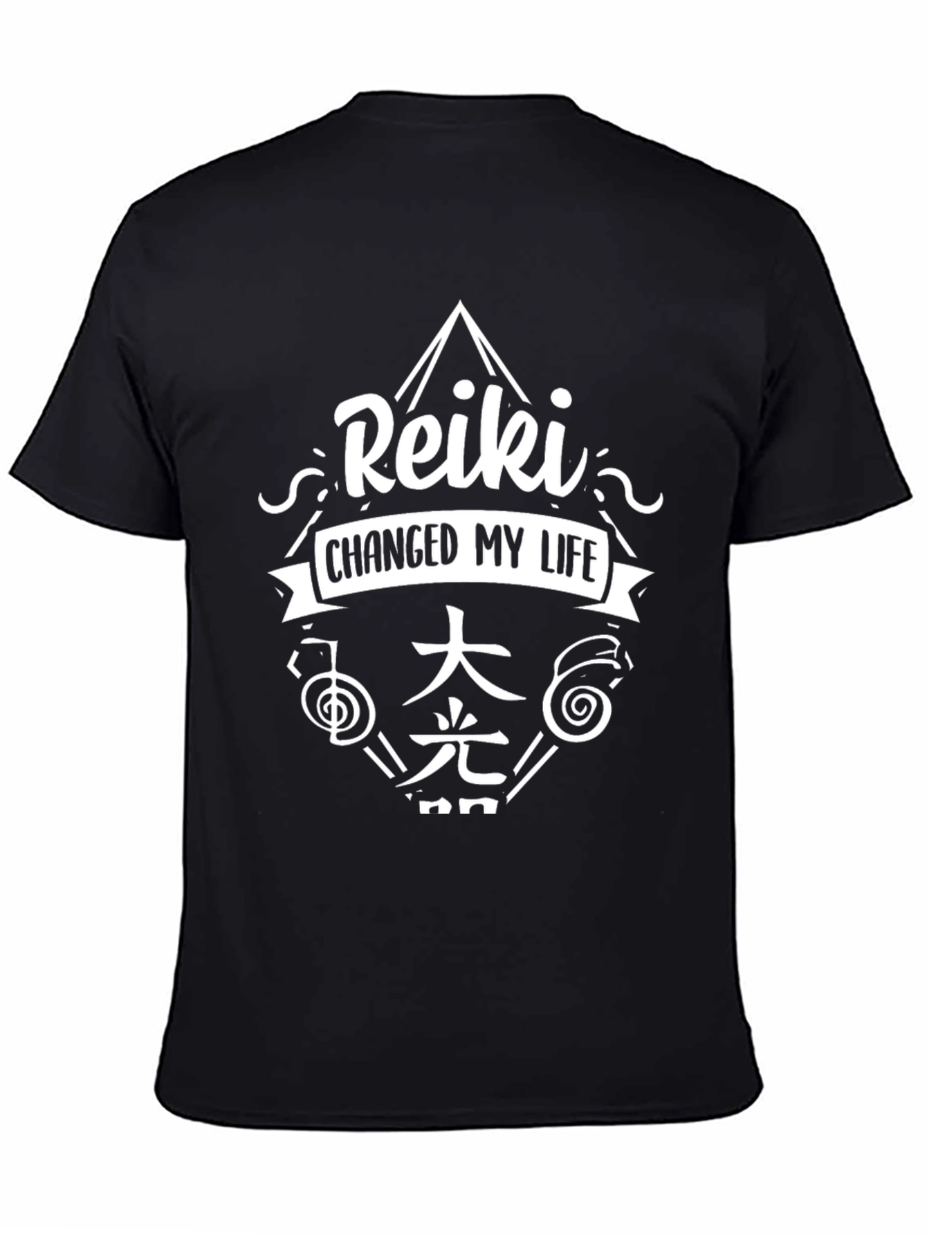 Reiki Changed My Life Black T-Shirt