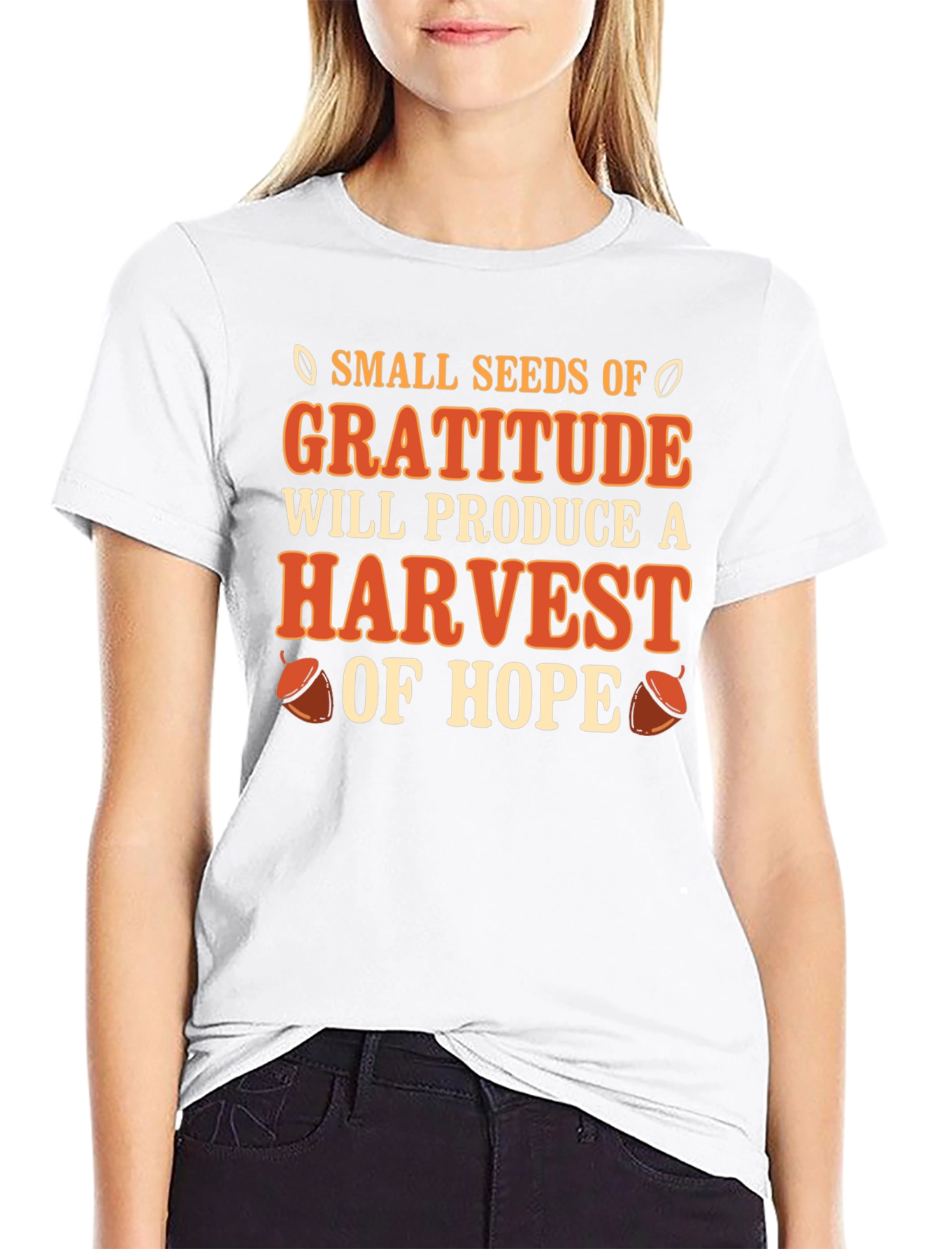 Gratitude Harvest T-Shirt - Inspirational Graphic Tee