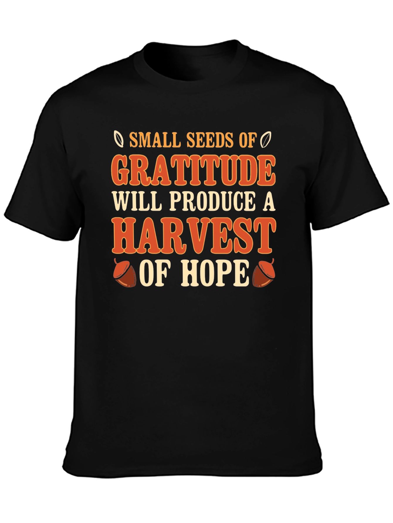 Gratitude Harvest T-Shirt - Inspirational Graphic Tee