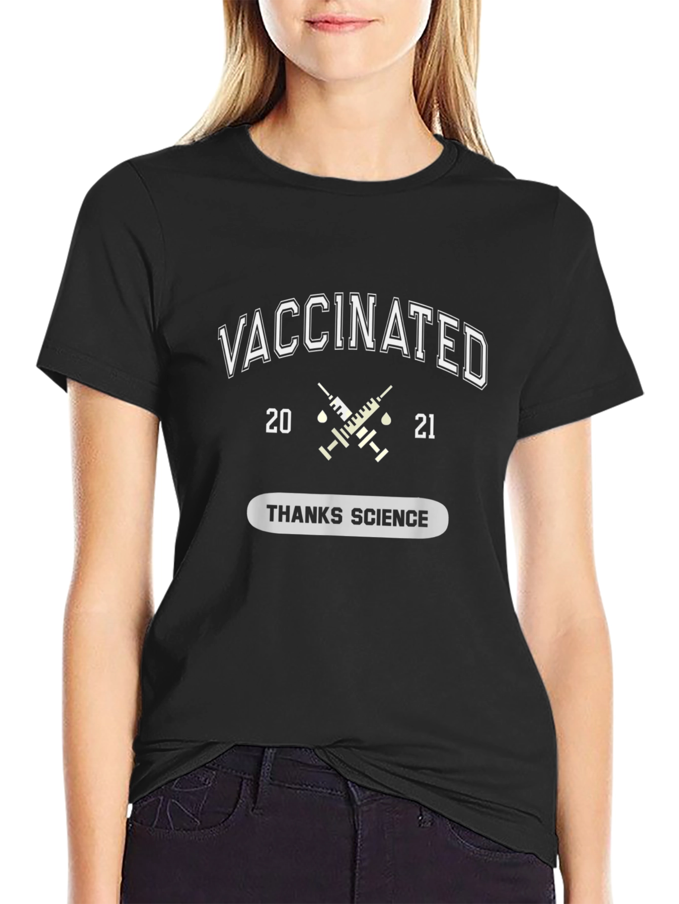 Vaccinated 2021 T-Shirt - Thanks Science Tee