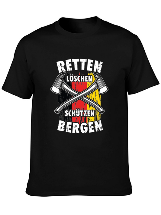 German Firefighter T-Shirt - Rescue & Protect