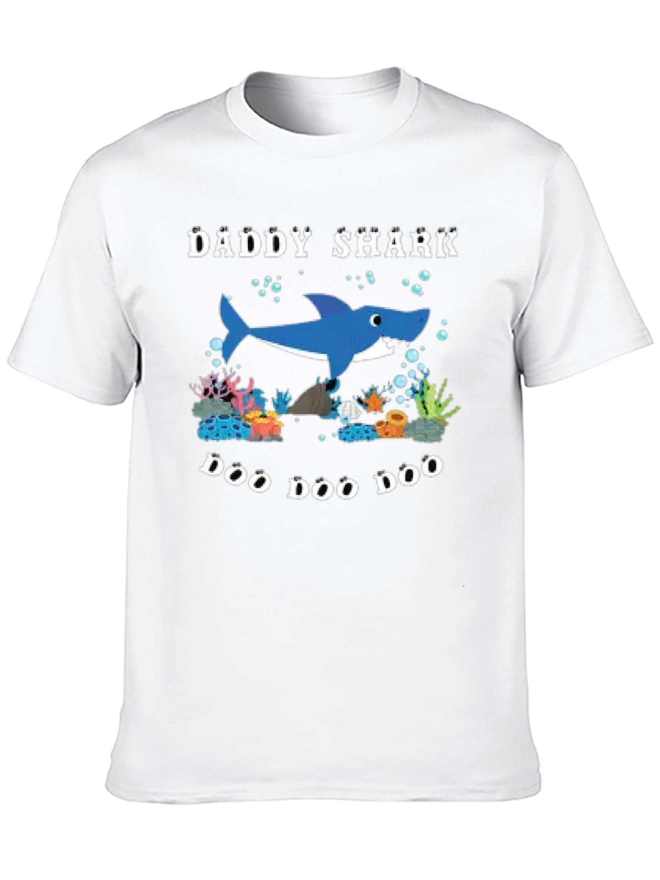 Daddy Shark Doo Doo Doo Black T-Shirt