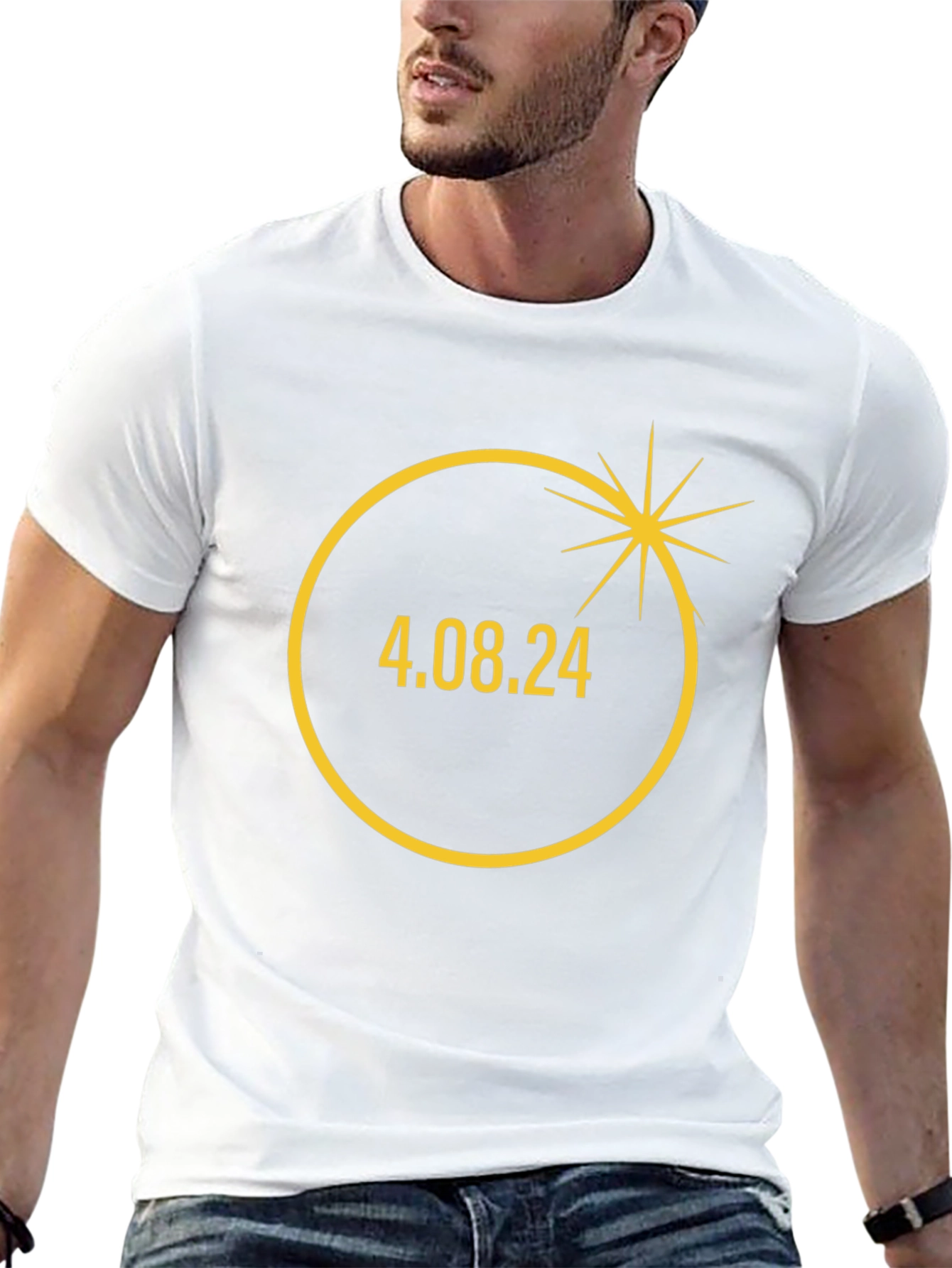 Eclipse Date Tee - 4.08.24 Solar Event Shirt
