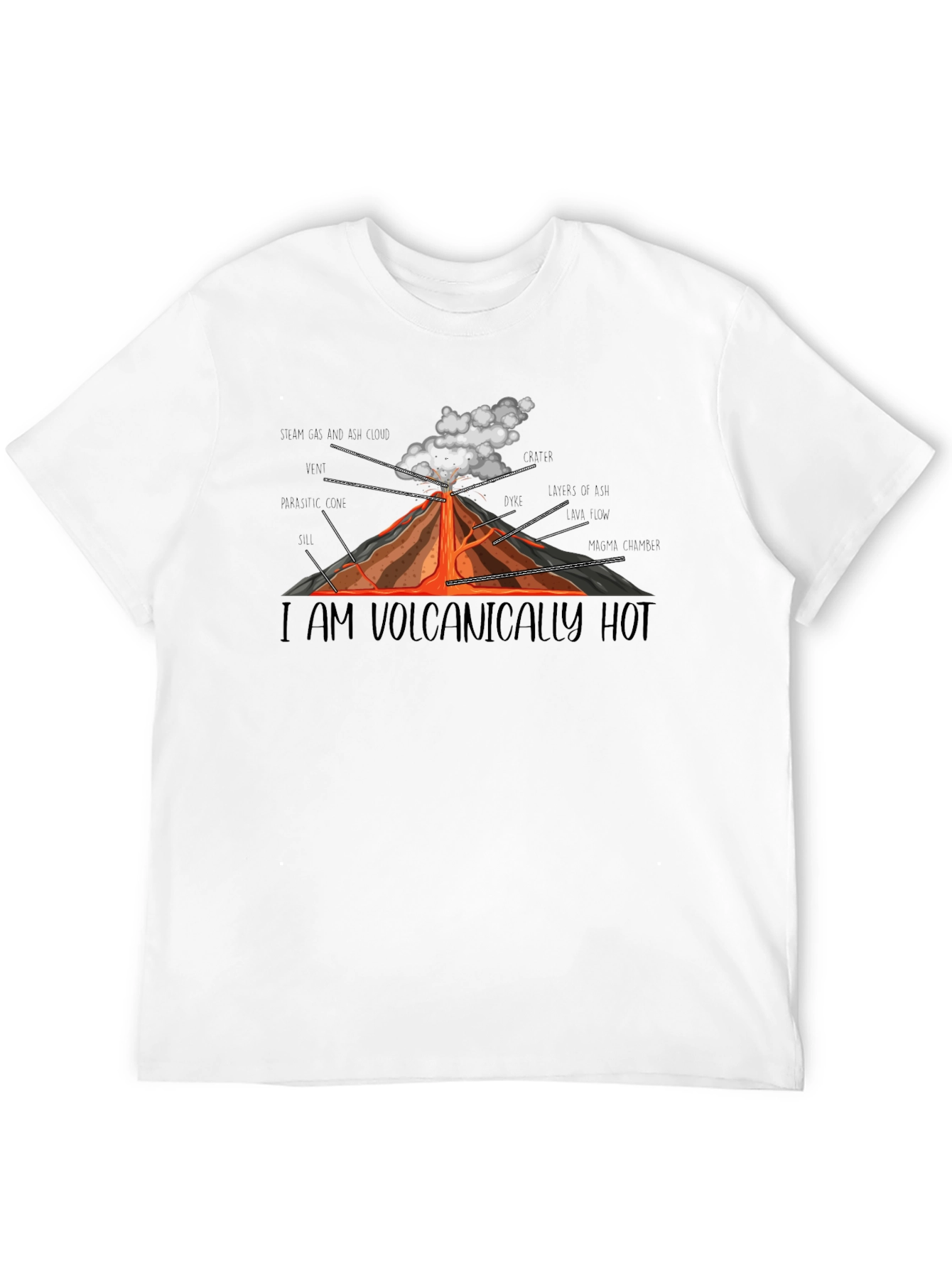 I Am Volcanically Hot Graphic T-Shirt