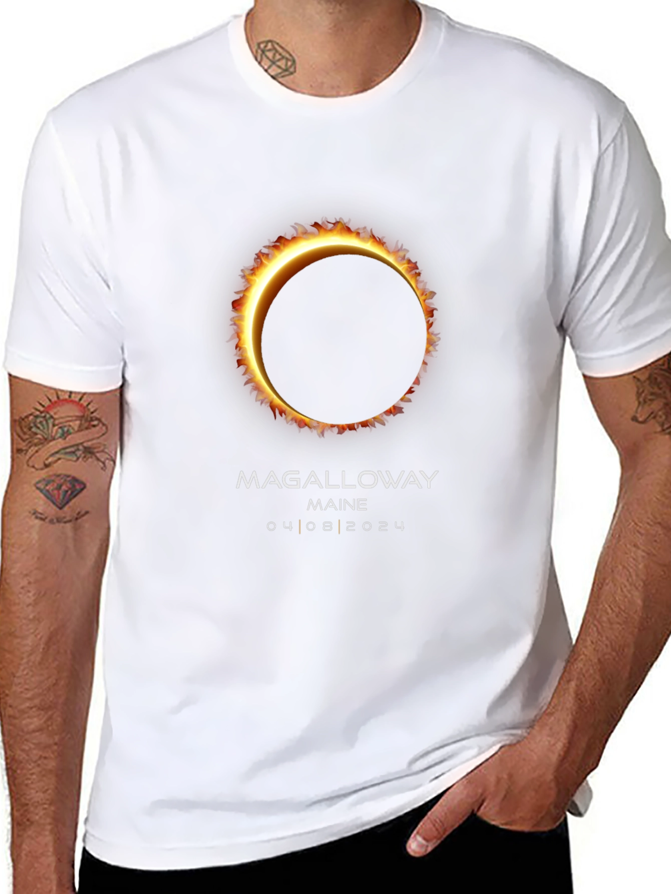 Magalloway Maine Eclipse 04/08/2024 T-Shirt