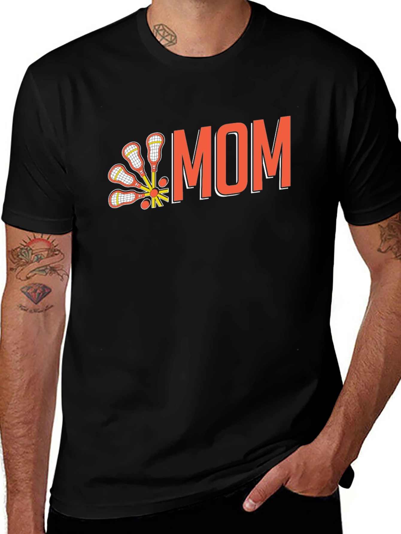 Lacrosse Mom Graphic Tee - Sports Family Pride