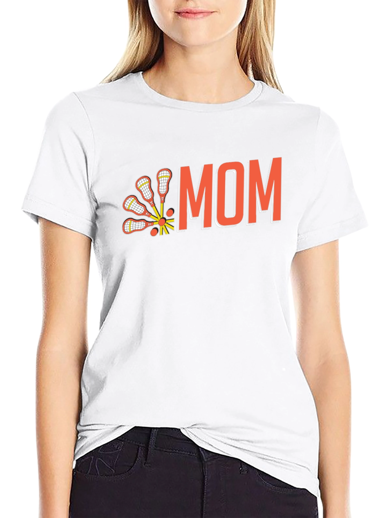 Lacrosse Mom Graphic Tee - Sports Family Pride