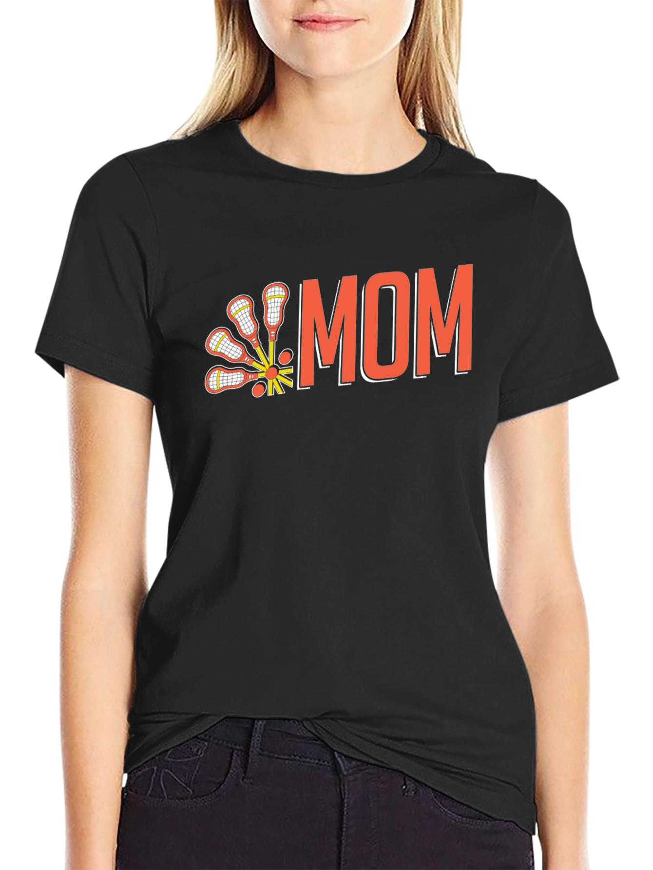 Lacrosse Mom Graphic Tee - Sports Family Pride