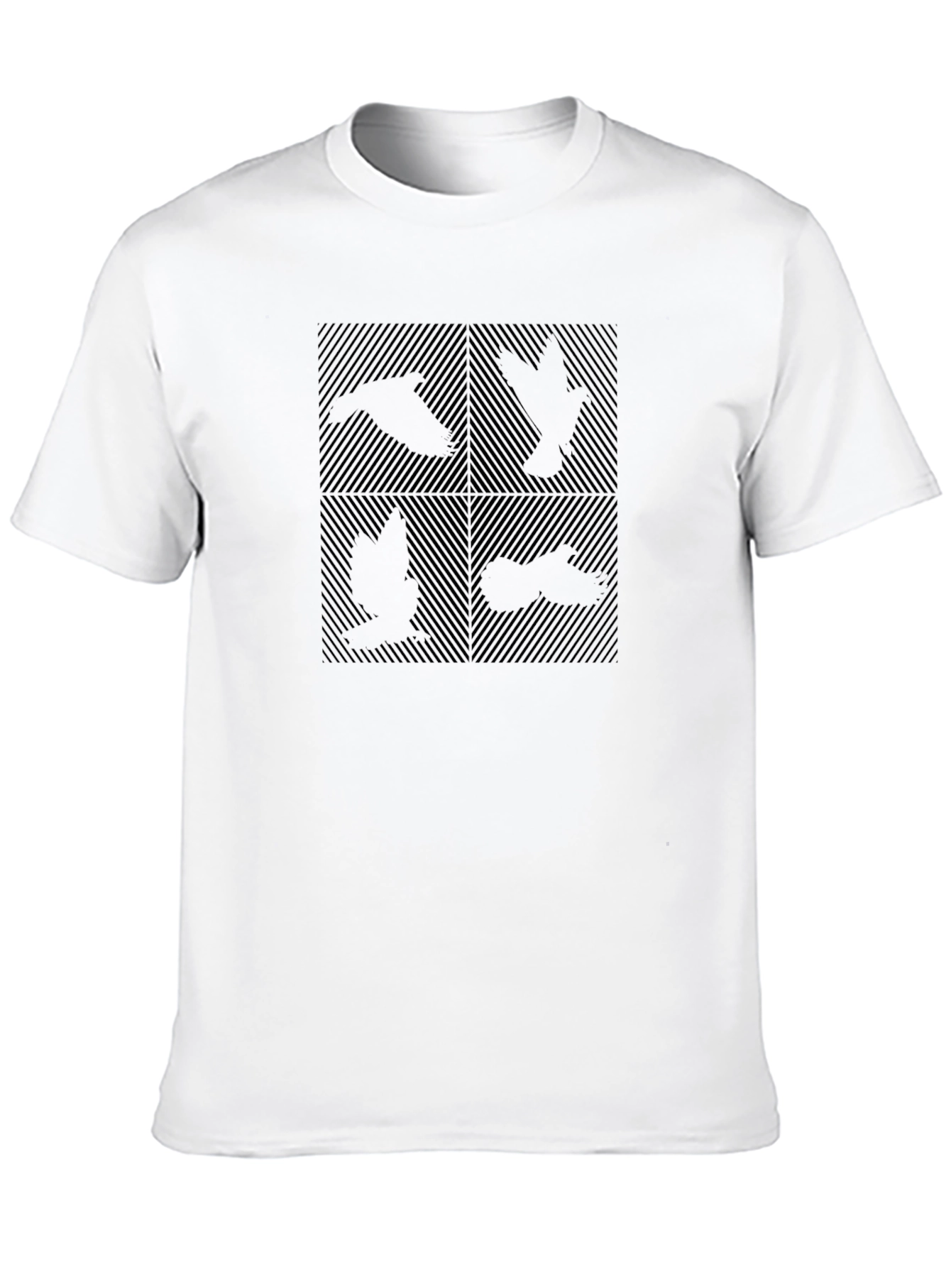 Abstract Silhouettes Graphic T-Shirt
