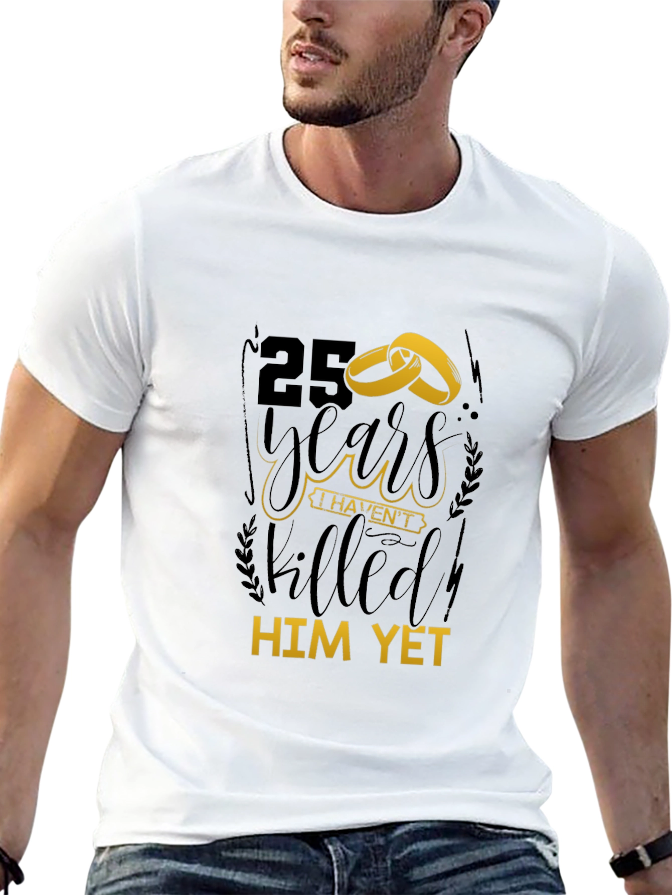25 Years Anniversary T-Shirt Funny Couple Gift