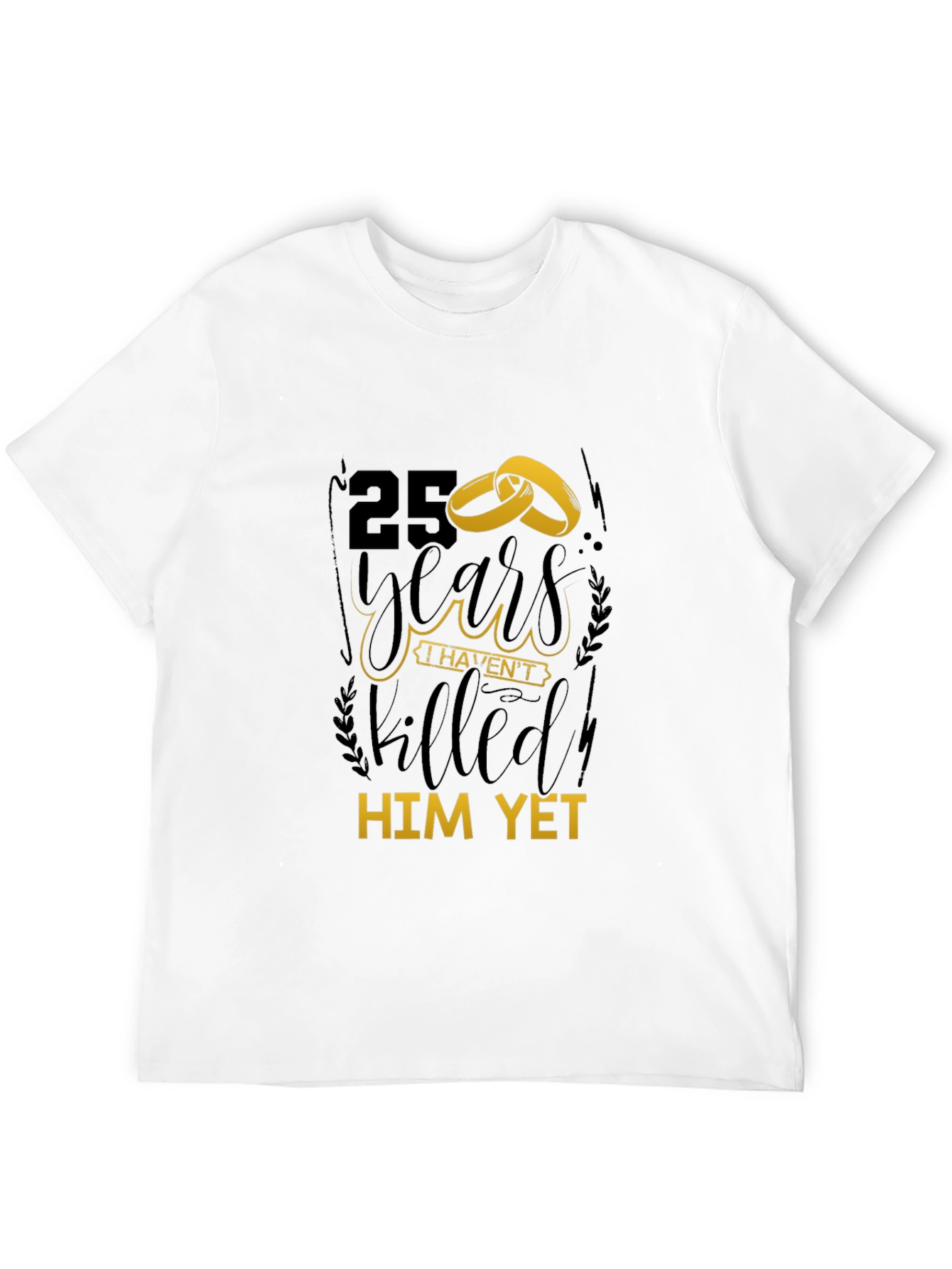25 Years Anniversary T-Shirt Funny Couple Gift